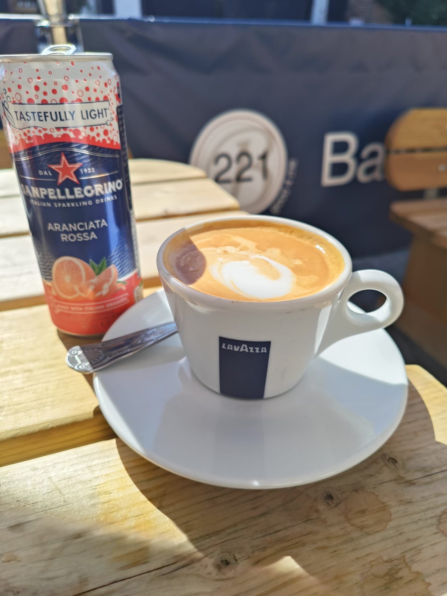 Coffee stop after a run